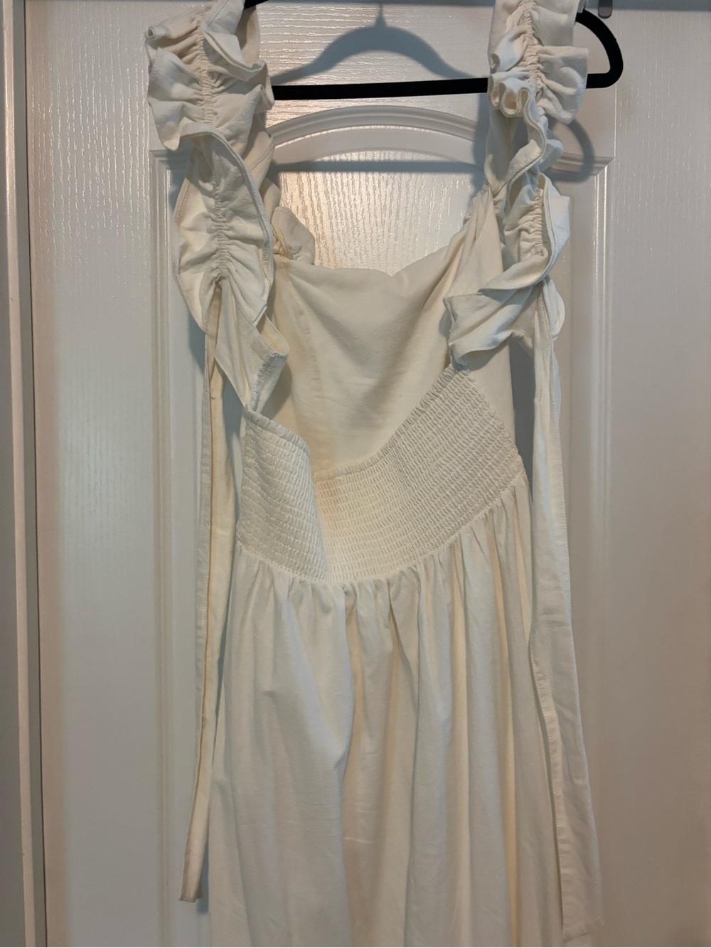 Free People Cream Ruffle Midi Dress - Picture 4 of 5